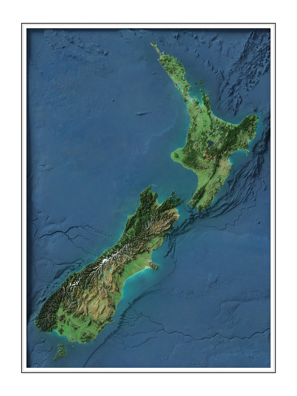 New Zealand Imagery Shaded Relief