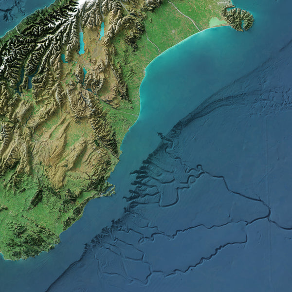 New Zealand Imagery Shaded Relief