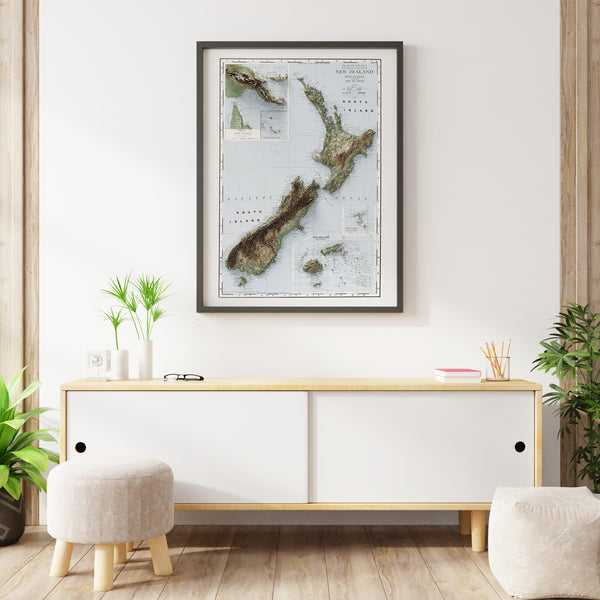 New Zealand Vintage Topographic Map (c.1912)