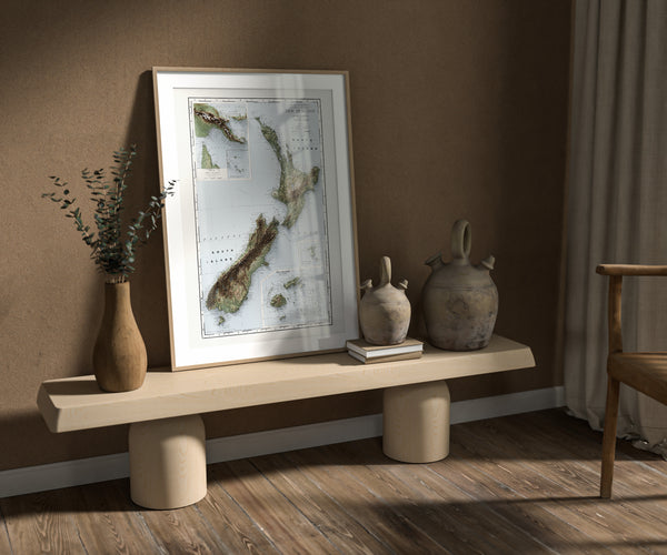 New Zealand Vintage Topographic Map (c.1912)