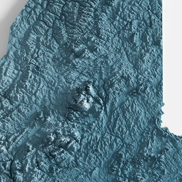 New England States Shaded Relief