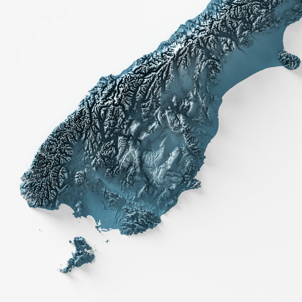 New Zealand Shaded Relief