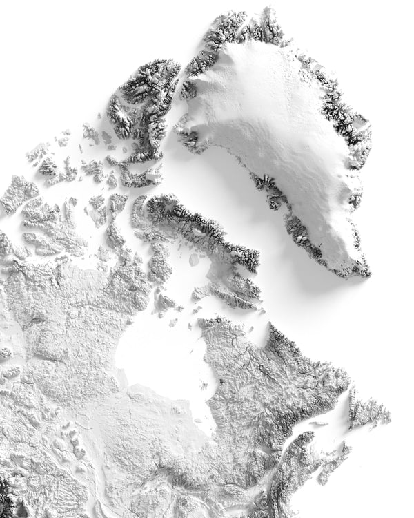 North America Shaded Relief