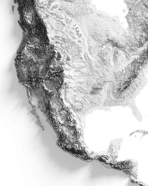 North America Shaded Relief