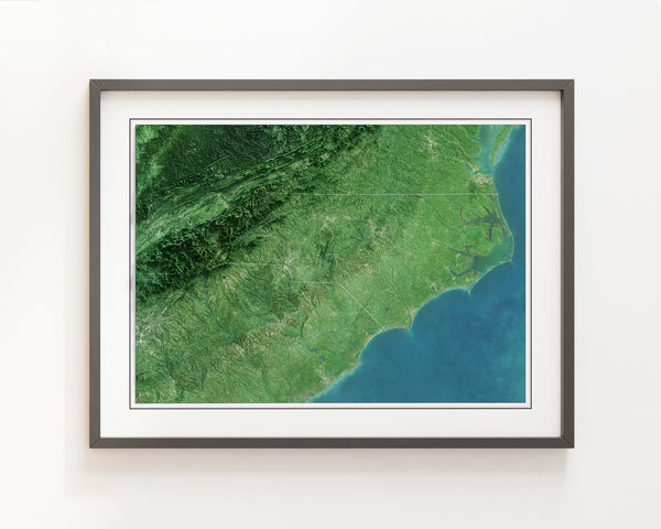 North Carolina Imagery Shaded Relief