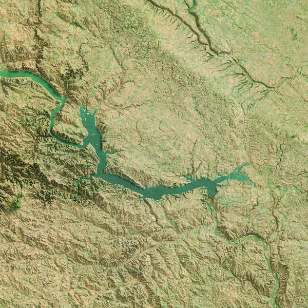 North Dakota Imagery Shaded Relief