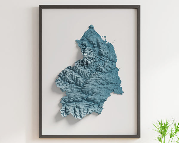 Northumberland County Shaded Relief