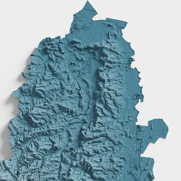 Nottinghamshire County Shaded Relief