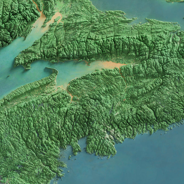 Nova Scotia Imagery Shaded Relief