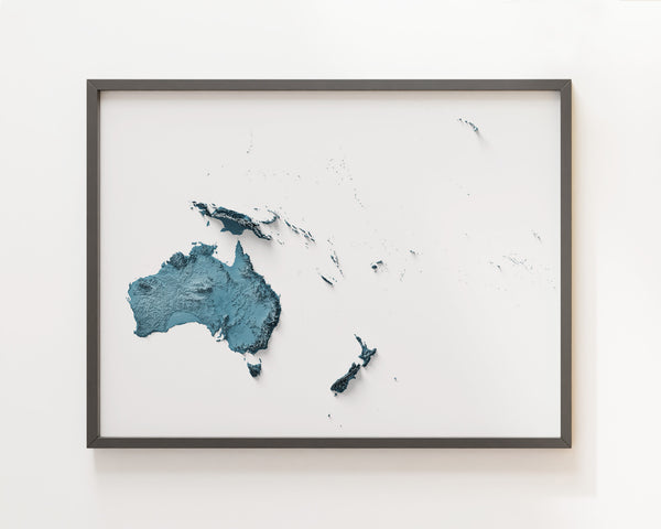 Oceania Shaded Relief