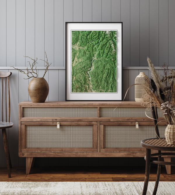 Okanagan Valley Imagery Shaded Relief