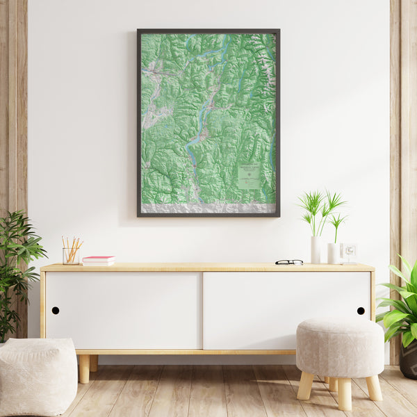 Okanagan Valley Topographic Map