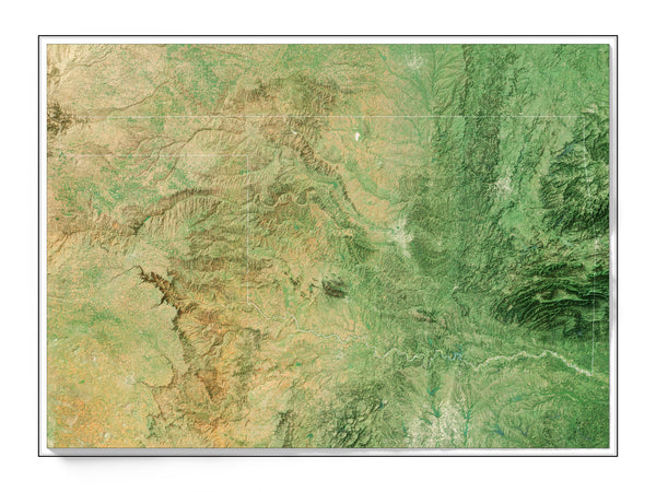Oklahoma Imagery Shaded Relief