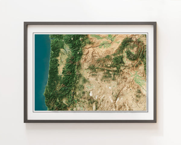 Oregon Imagery Shaded Relief
