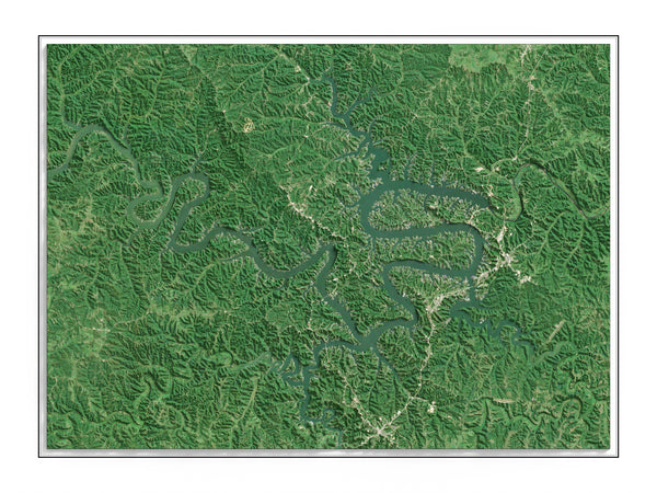Lake of the Ozarks Imagery Shaded Relief