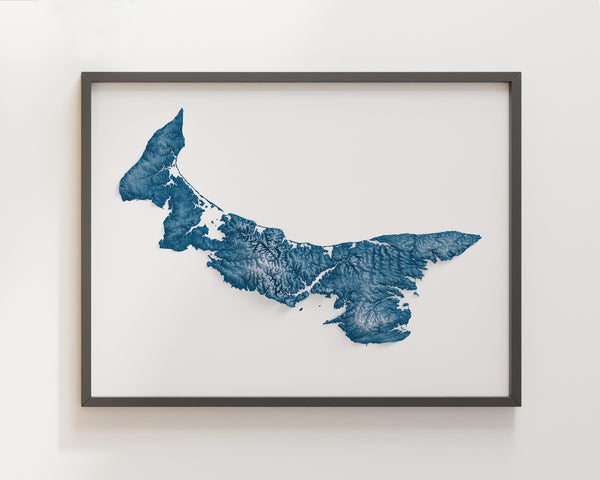 Prince Edward Island Shaded Relief (5 Variations)