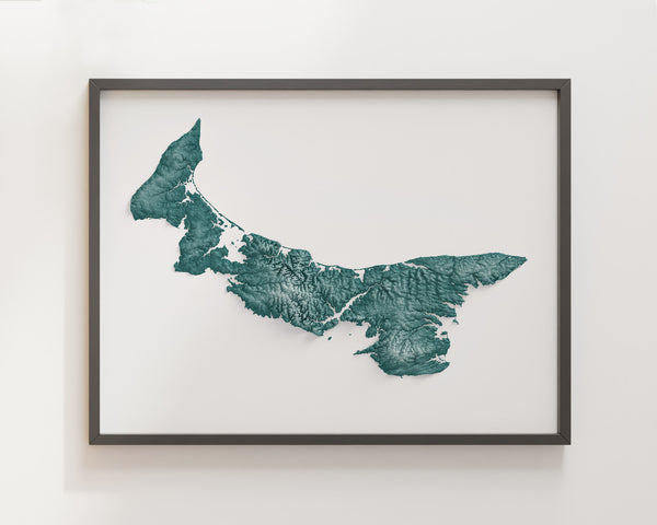 Prince Edward Island Shaded Relief (5 Variations)