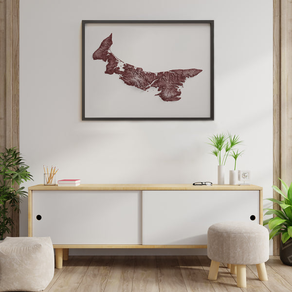 Prince Edward Island Shaded Relief (5 Variations)