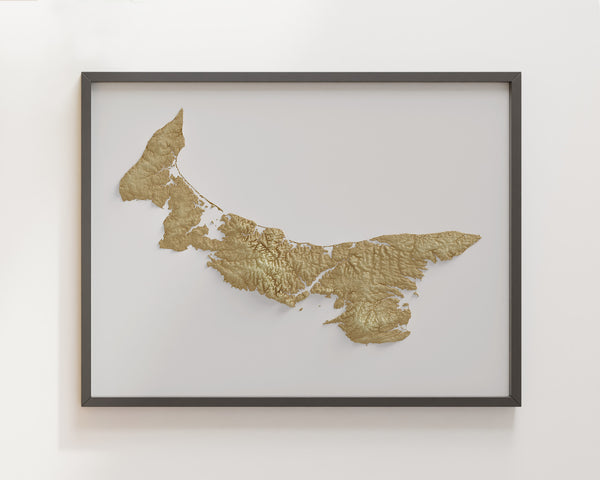 Prince Edward Island Shaded Relief (5 Variations)