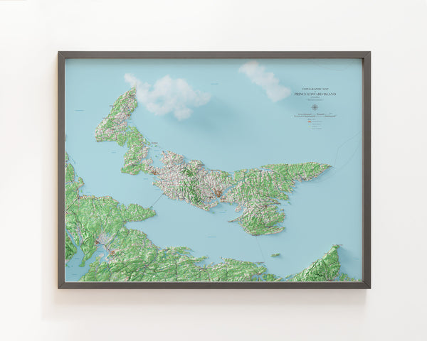 Prince Edward Island Topographic Map