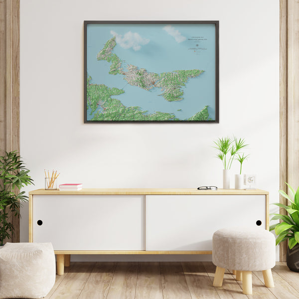 Prince Edward Island Topographic Map