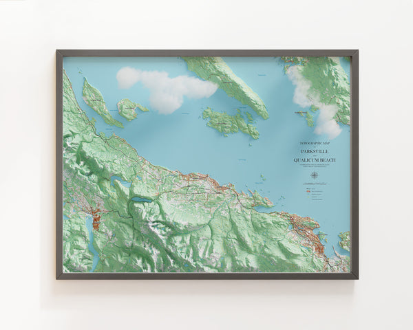 Parksville and Qualicum Beach Topographic Map