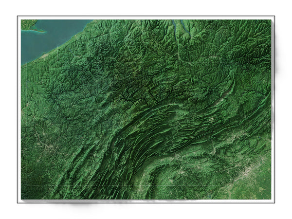 Pennsylvania Imagery Shaded Relief