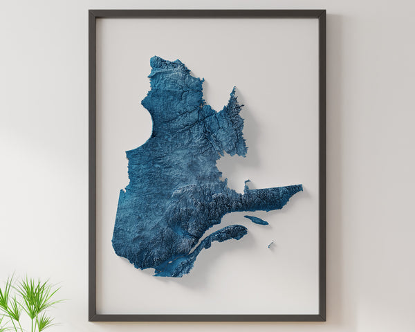 Quebec Shaded Relief