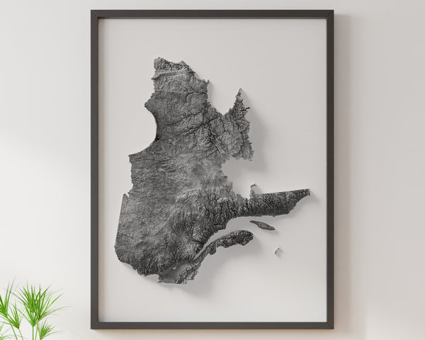 Quebec Shaded Relief