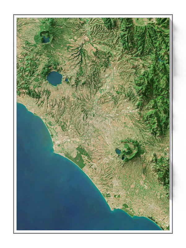 Rome Italy Imagery Shaded Relief