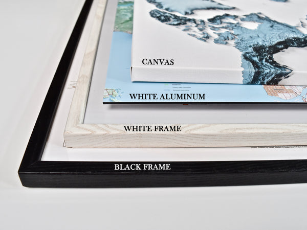 World Bathymetry Vintage Map