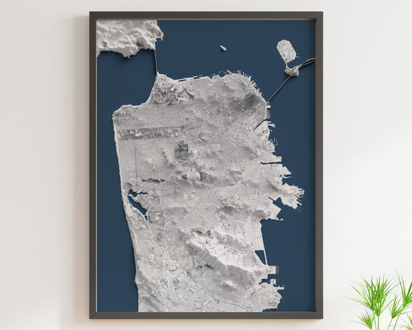 San Francisco Shaded Relief