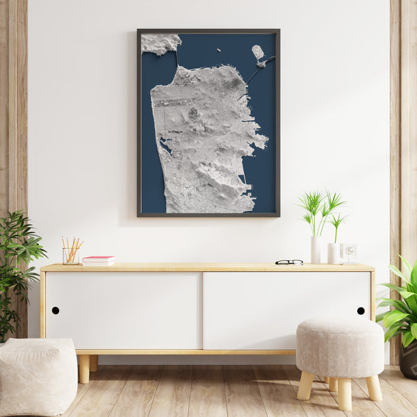 San Francisco Shaded Relief