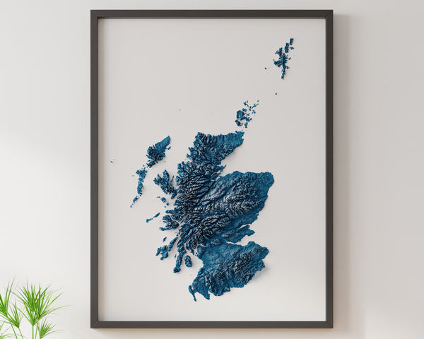 Scotland Shaded Relief (5 Variations)