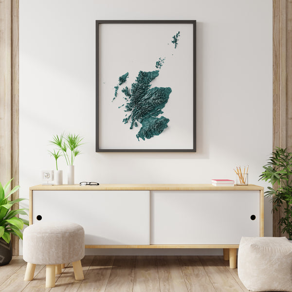 Scotland Shaded Relief (5 Variations)