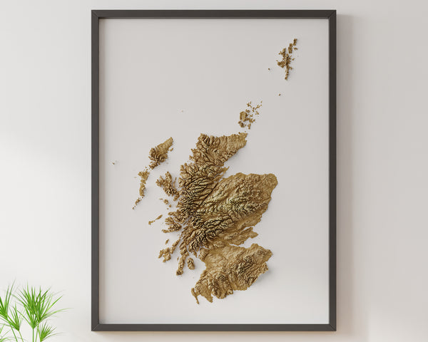 Scotland Shaded Relief (5 Variations)