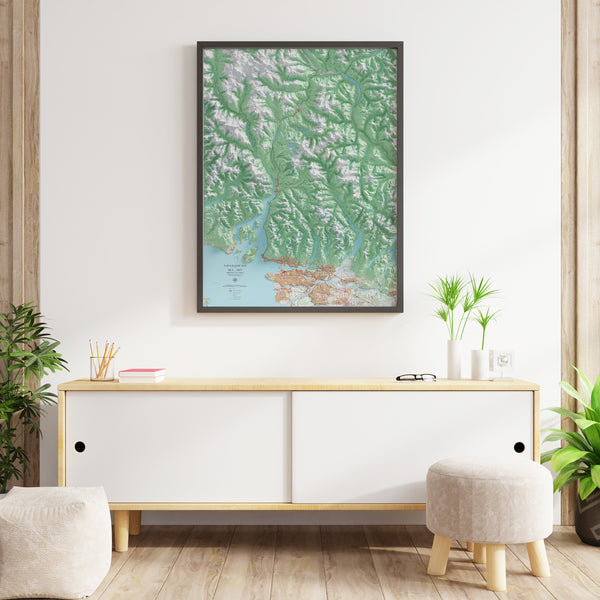 Sea to Sky Topographic Map