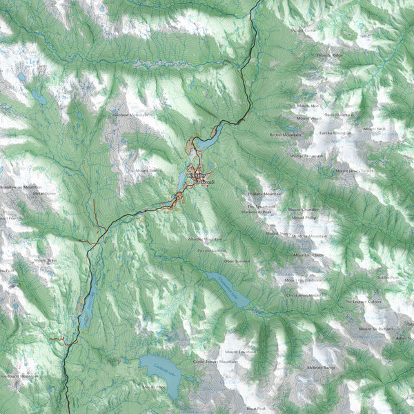 Sea to Sky Topographic Map