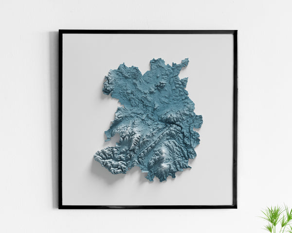 Shropshire County Shaded Relief