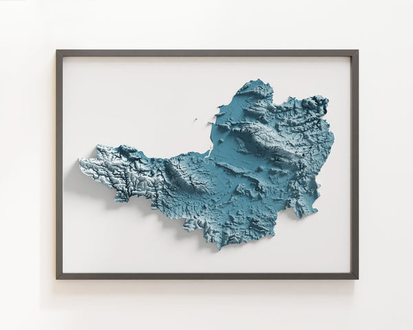 Somerset County Shaded Relief