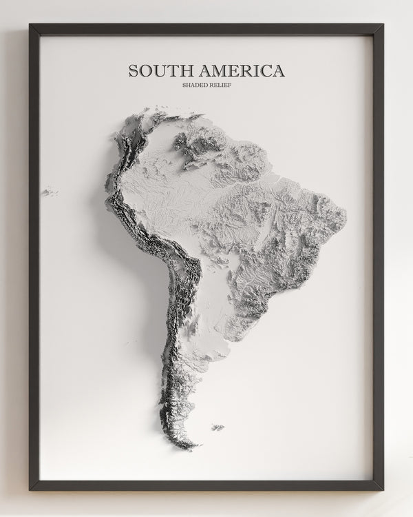 South America Shaded Relief