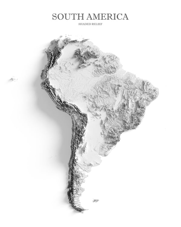 South America Shaded Relief