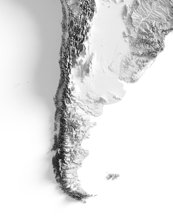 South America Shaded Relief