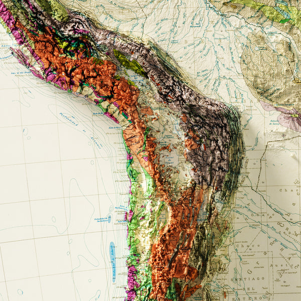 Geological Map of South America (c.1950)