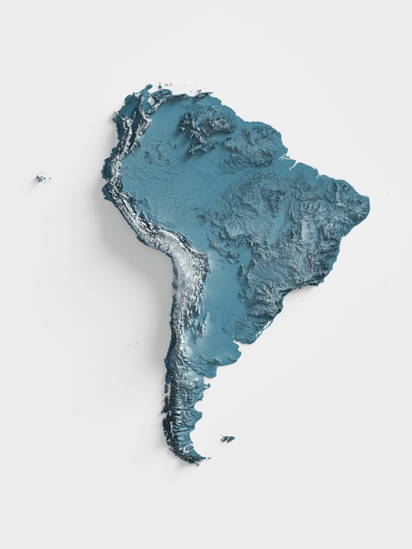 South America Shaded Relief