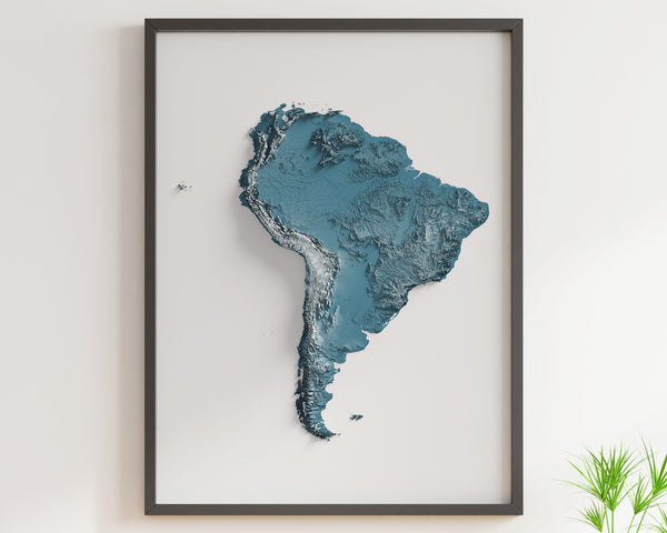 South America Shaded Relief