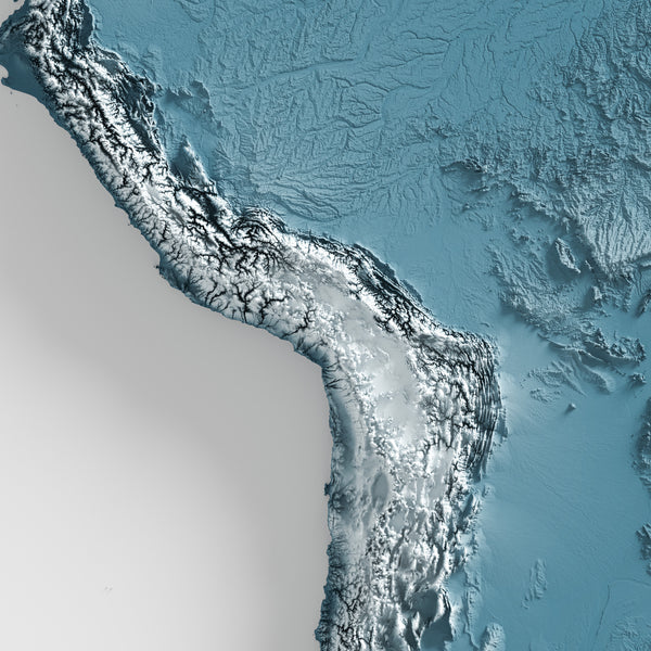 South America Shaded Relief