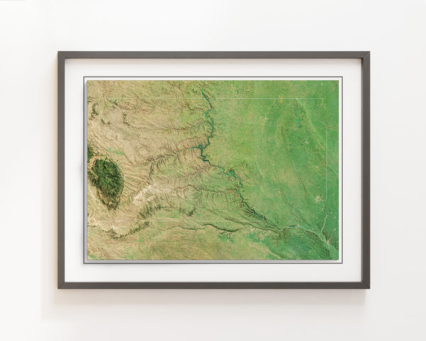 South Dakota Imagery Shaded Relief