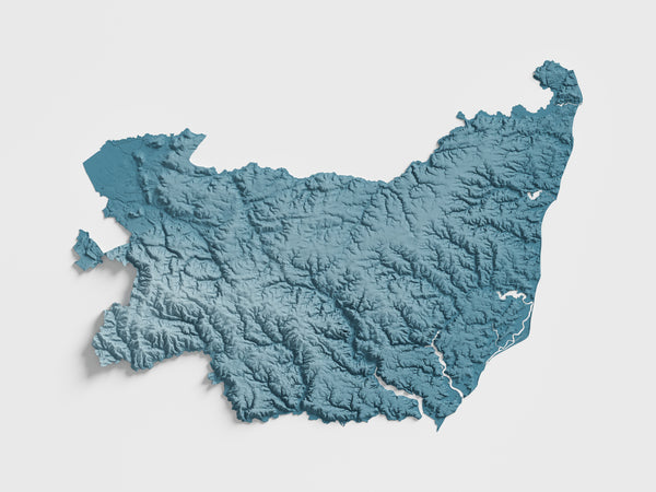 Suffolk County Shaded Relief