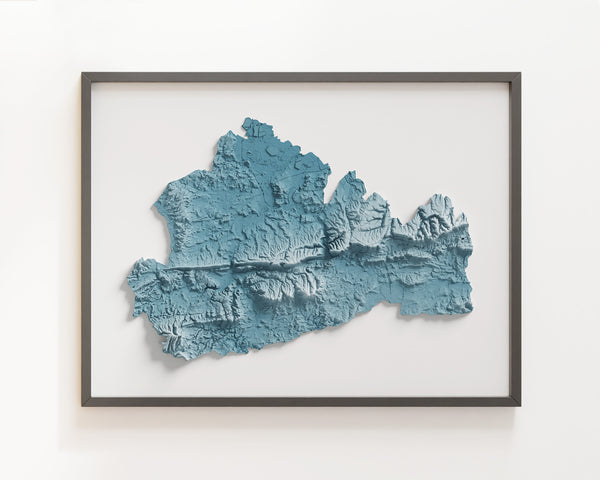Surrey County Shaded Relief